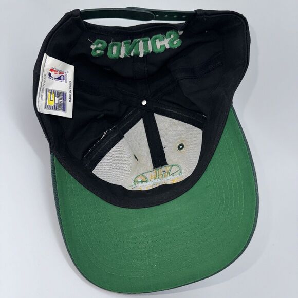 NEW Vintage Seattle SuperSonics SnapBack Baseball Hat C Competitor Logo 7 CLEAN - Picture 4 of 6